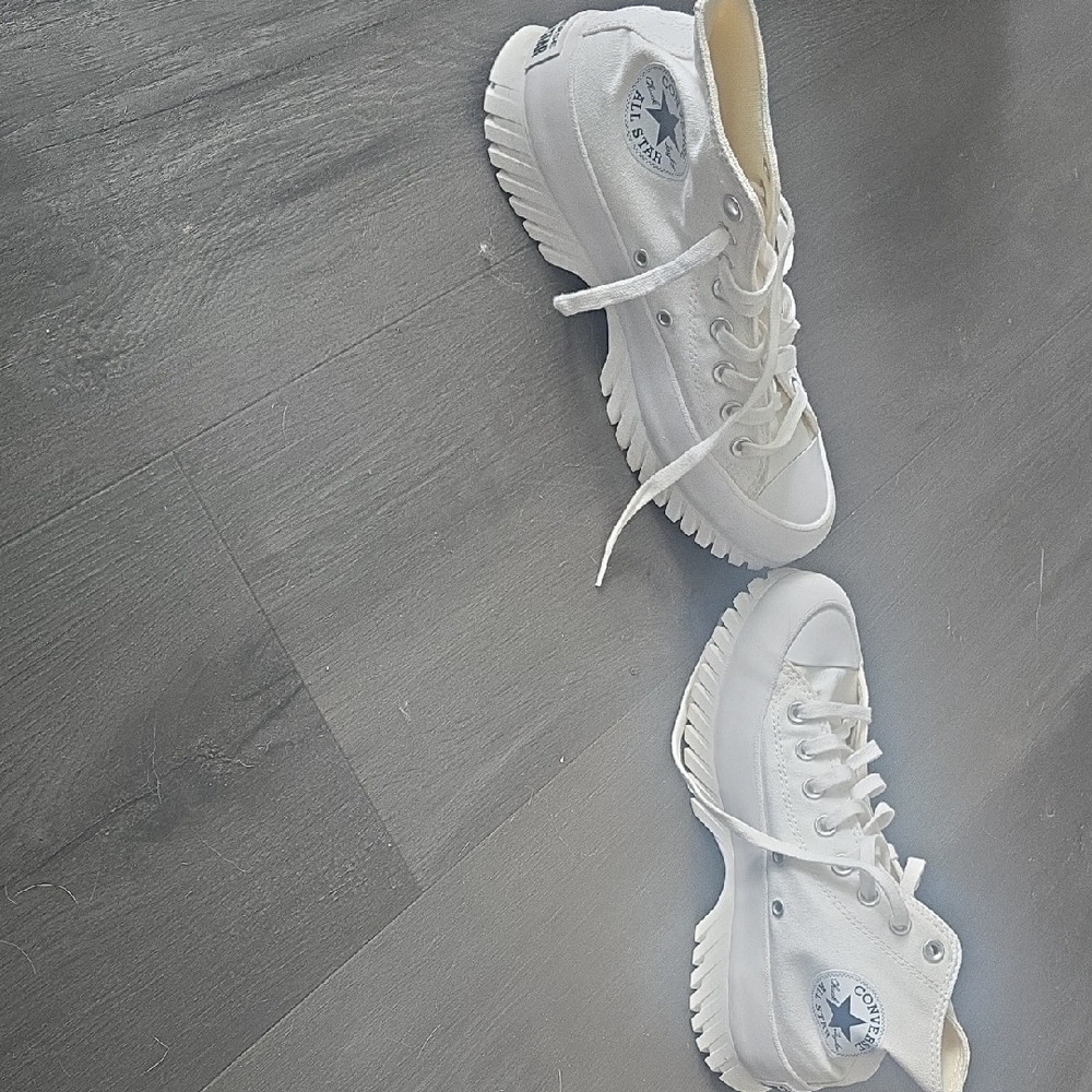 Converse White High-Top Athletic Shoes - Picture 4 of 4